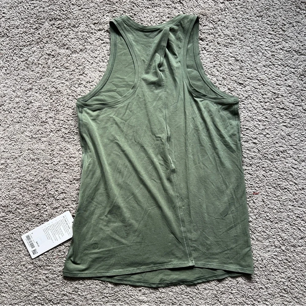 $44 Lululemon All Tied Up Tank Top *Pima Cotton
Green Twill size 8 - Picture 6 of 8